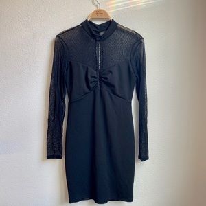 Lulus Black Sheer Dress